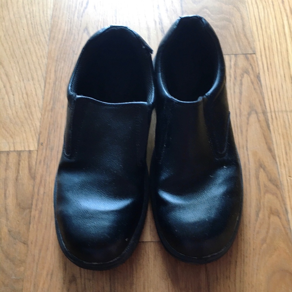 Safe T Steps Men’s Comfort Oil Slip Resistant Work Safety Shoes Black Leather  9